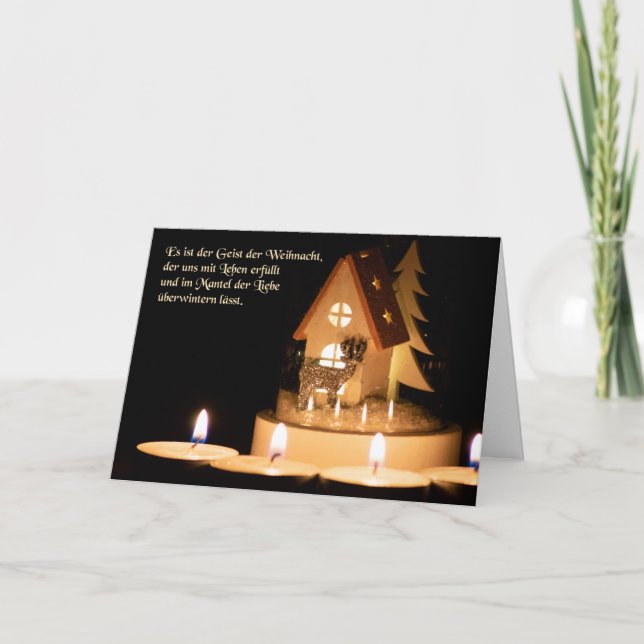 Tysk romsk God jul Hälsning Kort (Framsida)