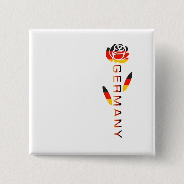 Tysk rosflagga knapp (Framsida)