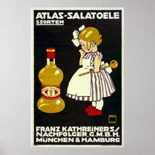 Tysk Salad Oil Advertisement Poster