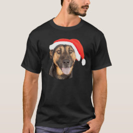 Tysk Santa för herdehundjul hatt T-shirt