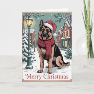 Tysk schäfer jul kort