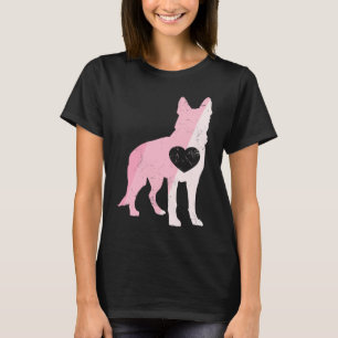 Tysk schäferdag valentinsdag Cupid kärlek hund T Shirt