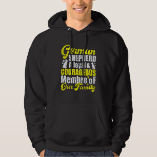 Tysk schäferfamilj Trogenhet & Beskyddare Herde Hoodie