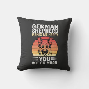 Tysk schäferhund Älskare Rolig Retro Kudde