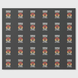 Tysk schäferhund Älskare Rolig Retro Presentpapper