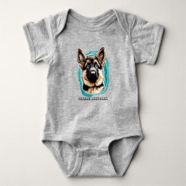 Tysk Schäferhund Babyblus T Shirt