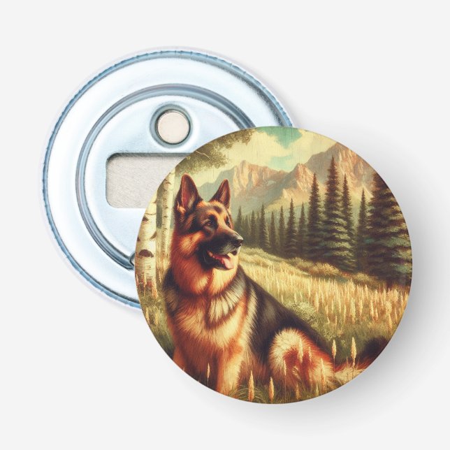 Tysk Schäferhund Flasköppnare (Framsidan)
