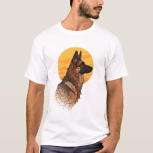 Tysk schäferhund Grafisk för hundälskare T Shirt