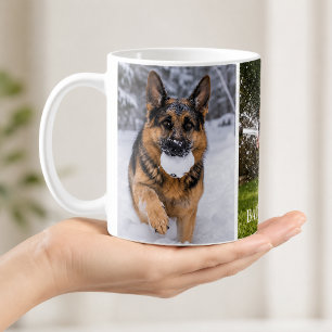Tysk Schäferhund GSD Foto Namn Kaffemugg