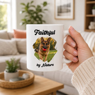 Tysk Schäferhund GSD Foto Trogen av naturen Kaffemugg