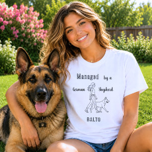 Tysk schäferhund GSD humor administrerad T Shirt