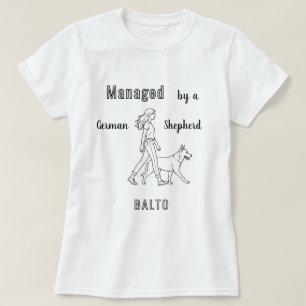 Tysk schäferhund GSD humor administrerad T Shirt