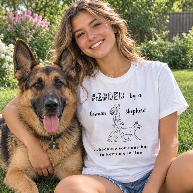Tysk schäferhund GSD humor T Shirt (Skapare uppladdad)