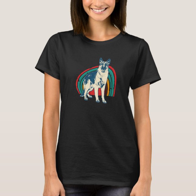 Tysk Schäferhund Gsd Hundras  2 T Shirt (Framsida)