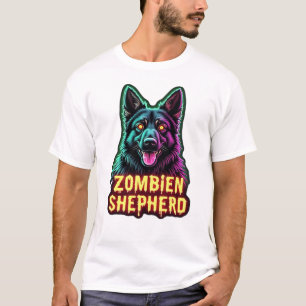 Tysk Schäferhund GSD Shep Zombie Hund Halloween Es T Shirt