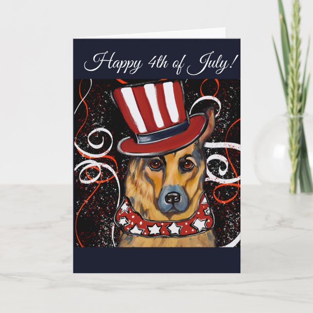 Tysk Schäferhund        Helgkort (Framsida)