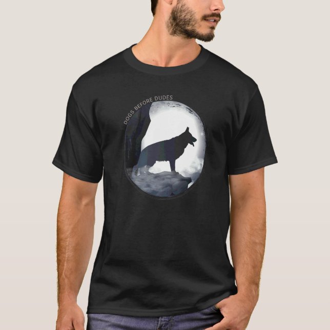 Tysk Schäferhund Hund Gsd Ras  3 T Shirt (Framsida)