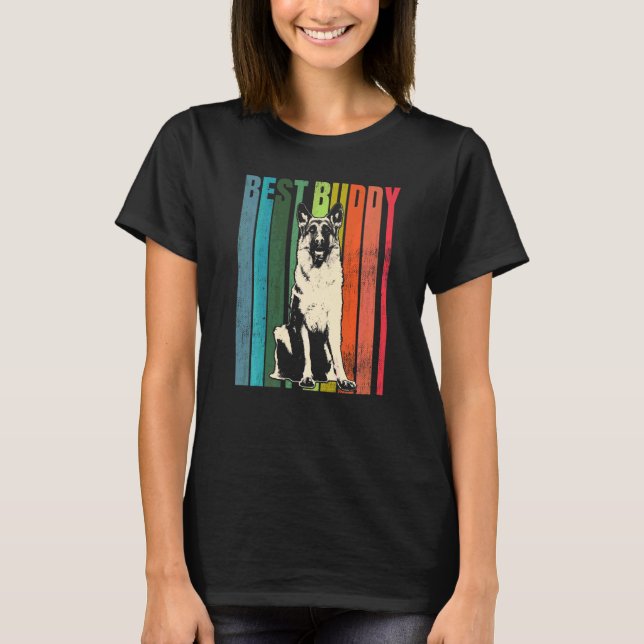Tysk Schäferhund Hund Gsd Ras  4 T Shirt (Framsida)