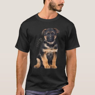 Tysk Schäferhund Hund Mamma Pappa Kärlek Husdjur V T Shirt