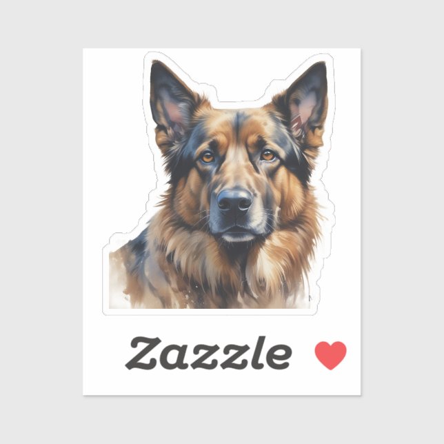 Tysk Schäferhund Husdjursnamn Etikett (Ark)