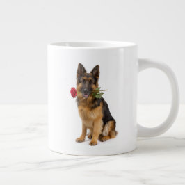 Tysk schäferhund kärlek jumbo mugg