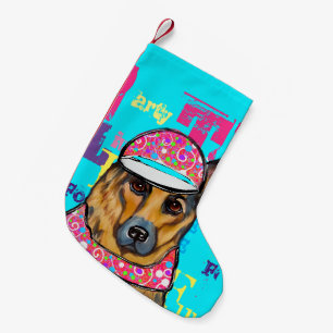 Tysk Schäferhund Liten Julstrumpa