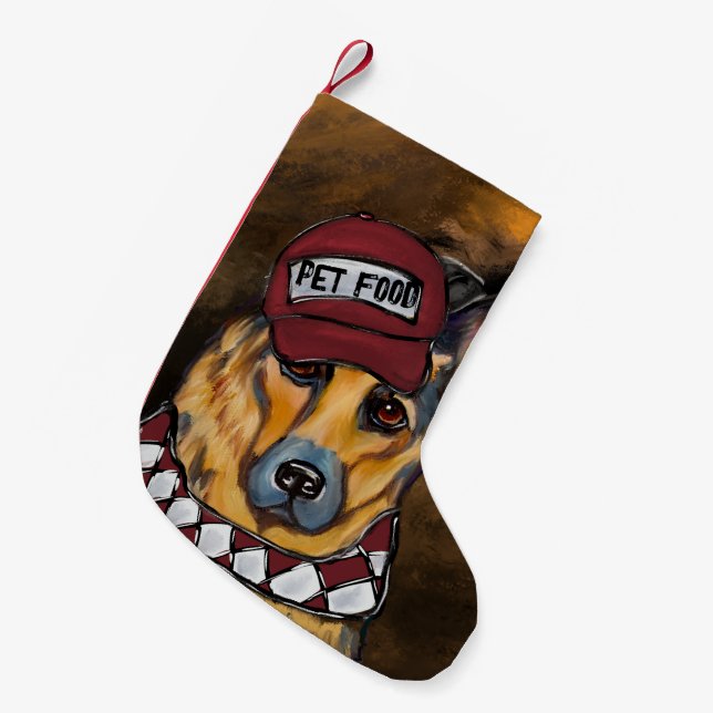 Tysk Schäferhund        Liten Julstrumpa (Framsidan (Hängande))