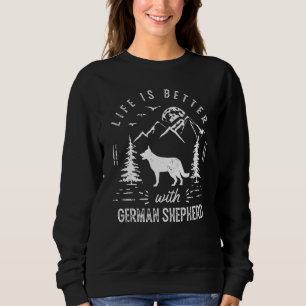 Tysk schäferhund liv bättre mamma pappa hund t shirt