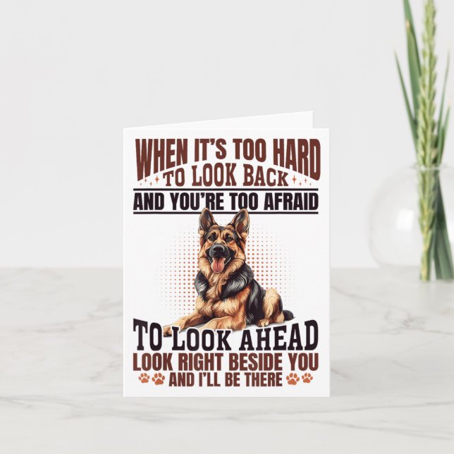 Tysk Schäferhund När Det Är För Svårt Att Se Til Kort (Framsida)
