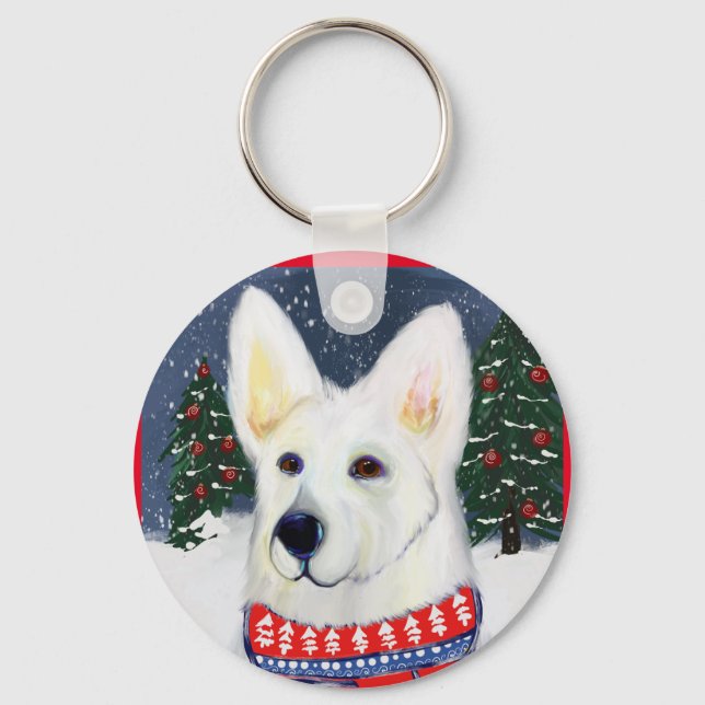 Tysk schäferhund    nyckelring (Framsida)