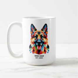 Tysk Schäferhund Pappa Grundad Datum Kaffemugg