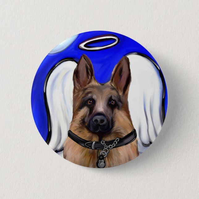 Tysk Schäferhund patrullhund Knapp (Framsida)