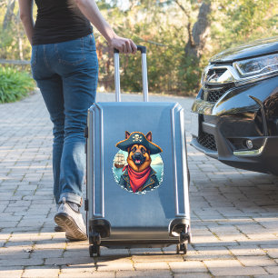 Tysk Schäferhund Pirat Kopia Klistermärken