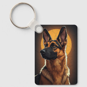🐾 Tysk schäferhund-presenter för hundälskare 🐾 Nyckelring