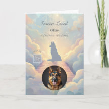 Tysk Schäferhund Rainbow Bridge Sympatikort