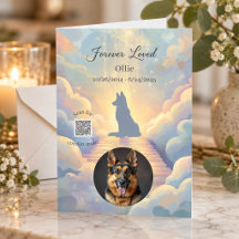 Tysk Schäferhund Rainbow Bridge Sympatikort