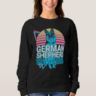 Tysk Schäferhund Retro T Shirt