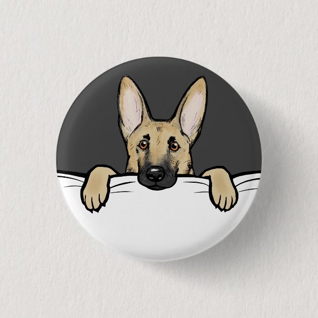 Tysk Schäferhund Söt  Knapp (Framsida)