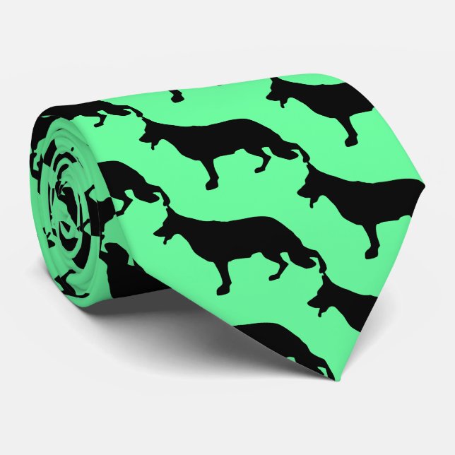 Tysk schäferhund svart slips (Rullad)