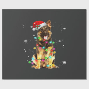 Tysk Schäferhund Träd Jul Tröja Xmas Do Presentpapper