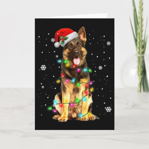 Tysk Schäferhund Träd Jul Tröja Xmas Gör Kort