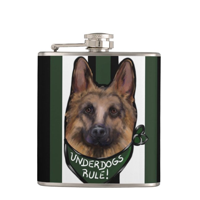 Tysk Schäferhund Underdog Fickplunta (Framsidan)