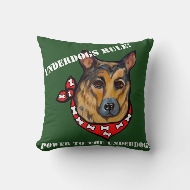 TYSK SCHÄFERHUND UNDERDOG KUDDE (Framsida)