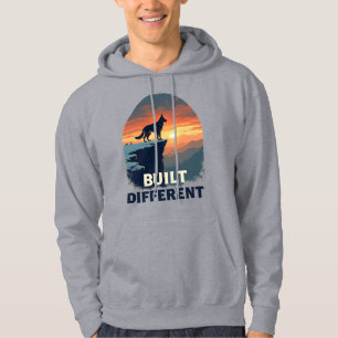 Tysk Schäferhund Uppbyggd Annorlunda Grafisk Hoodi Hoodie