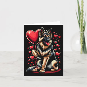 Tysk schäferhund valentine dag hundägare Väl Kort