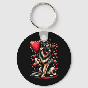 Tysk schäferhund valentine dag hundägare Välkommen Nyckelring