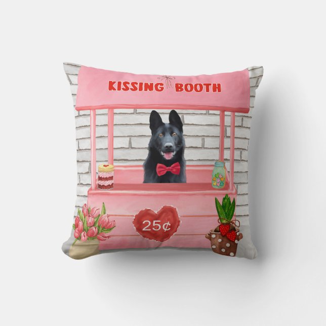 Tysk Schäferhund Valentines Day Pusskiosk Kudde (Framsida)