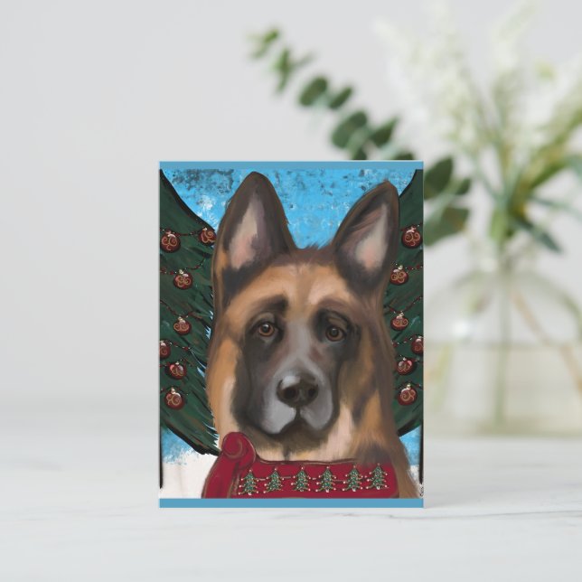 Tysk Schäferhund  Vykort (Stående Fram)