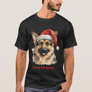 Tysk schäferhund Xmas julklappsidéer Woof T Shirt