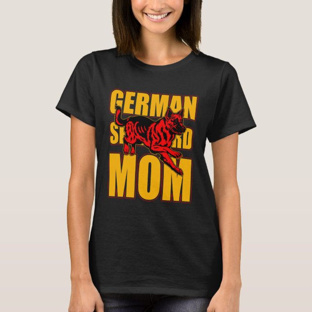 Tysk schäfermomma hund som säger t shirt (Framsida)